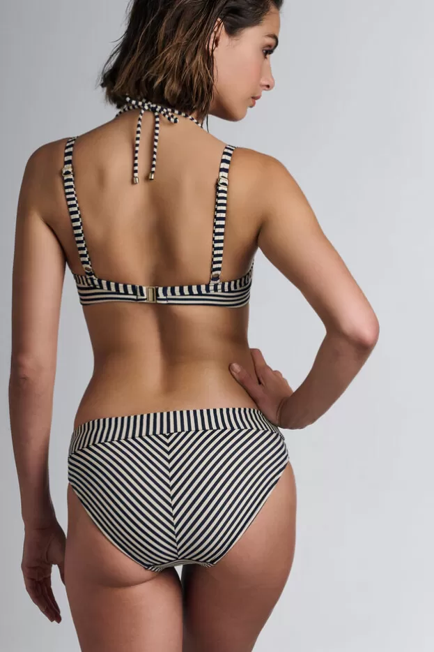 Cheap Marlies Dekkers Lingerie holi vintage haut de bikini balconnet plongeant blue-ecru
