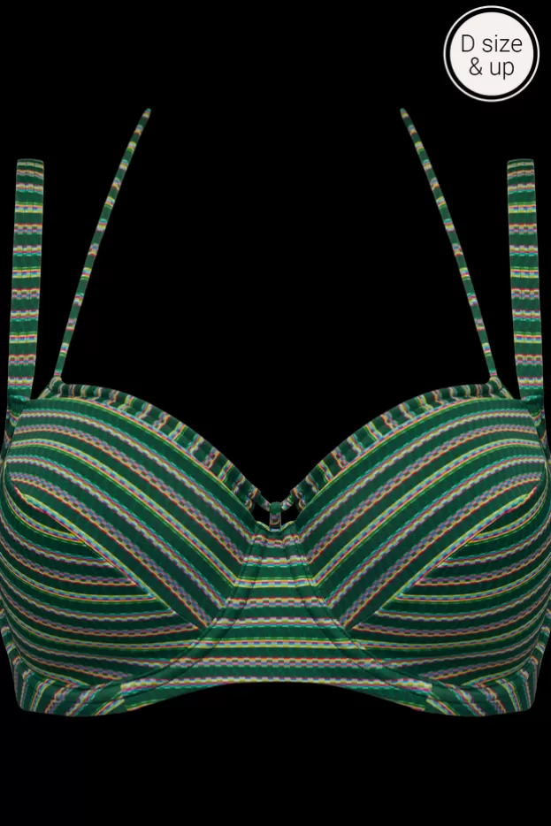 Cheap Marlies Dekkers Lingerie holi vintage haut de bikini balconnet plongeant botanicalgarden