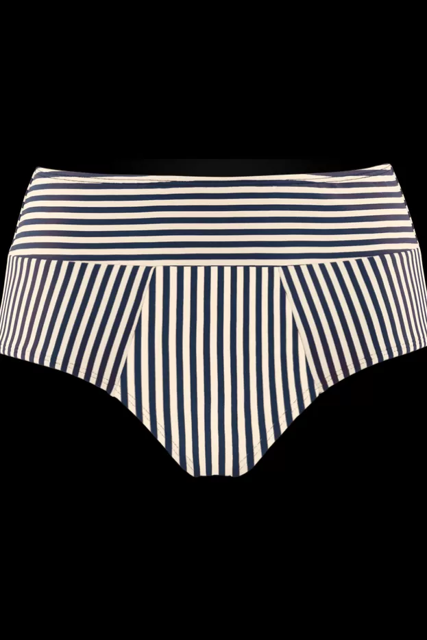 Cheap Marlies Dekkers Lingerie holi vintage high waist briefs blue-ecru
