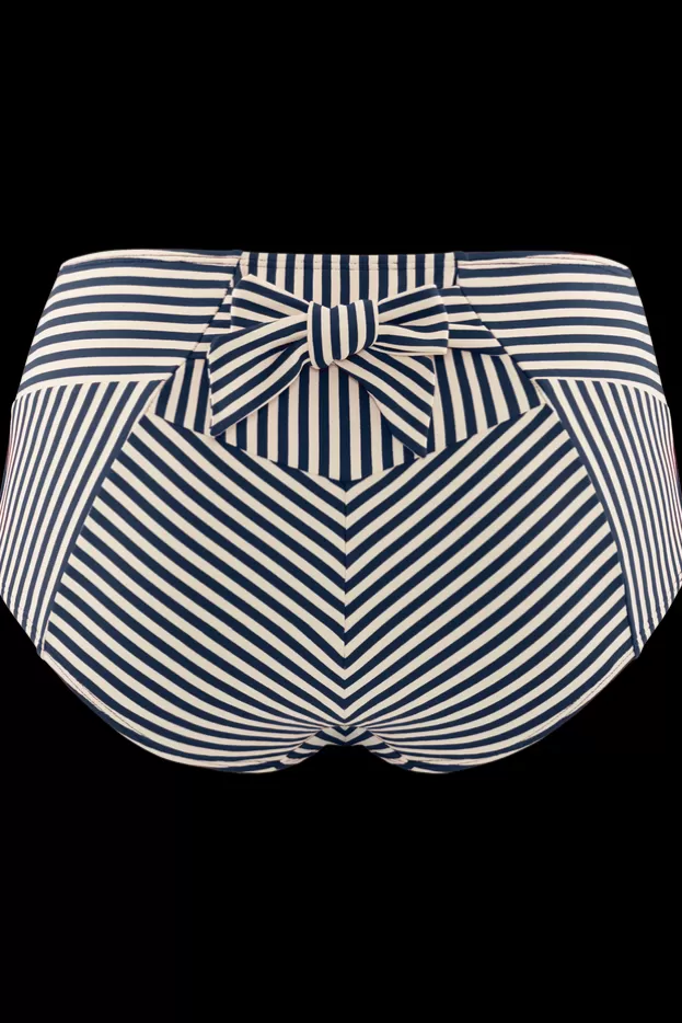 Cheap Marlies Dekkers Lingerie holi vintage high waist briefs blue-ecru