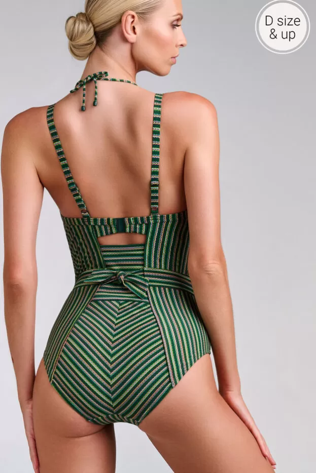 Sale Marlies Dekkers Lingerie holi vintage maillot de bain balconnet plongeant botanicalgarden